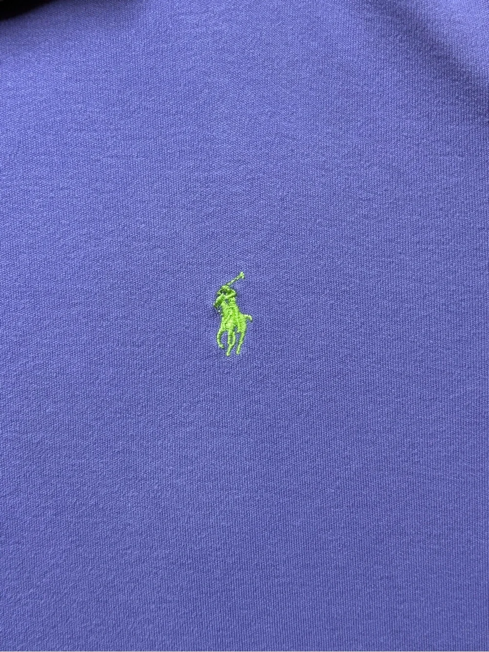 Vintage Ralph Lauren Polo Shirt in Lavender Purple with Lime Logo